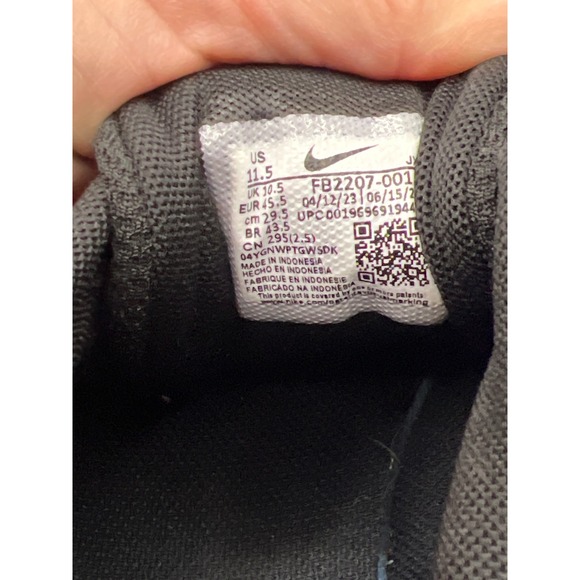 Nike Revolution 6 Men's Running Shoes Sz 11.5 Black White Comfort FB2207-001 - Picture 7 of 9